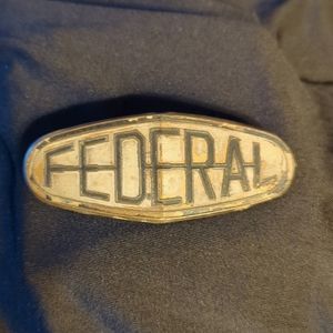 1920s Federal Car Co enamel radiator emblem. RARE